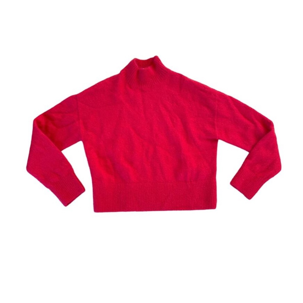 & Other Stories - Mock Neck Sweater in Red